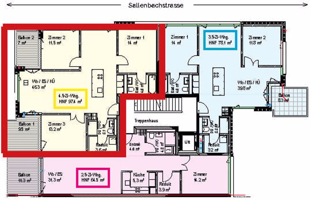 Moderne 4.5-Zimmer-Neubauwohnung in ruhiger Lage (Nähe Zürich-Triemli) - Bild 6