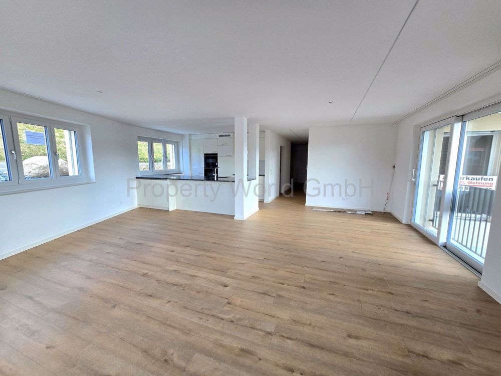 Exklusive 3,5 Zimmer-Whg. im Naherholungsgebiet Gebertingen (Gommiswa - Wohn-Esszimmer mit Kücche