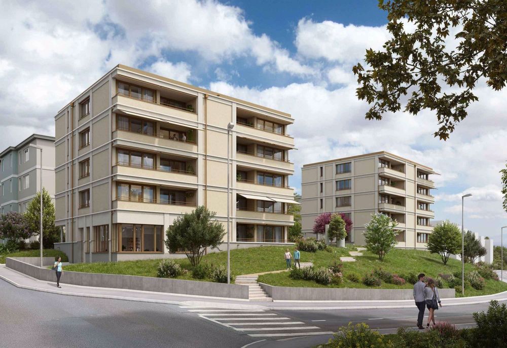Moderne 4.5-Zimmer-Wohnung mit Balkon und Blick ins Grüne - Bild 1