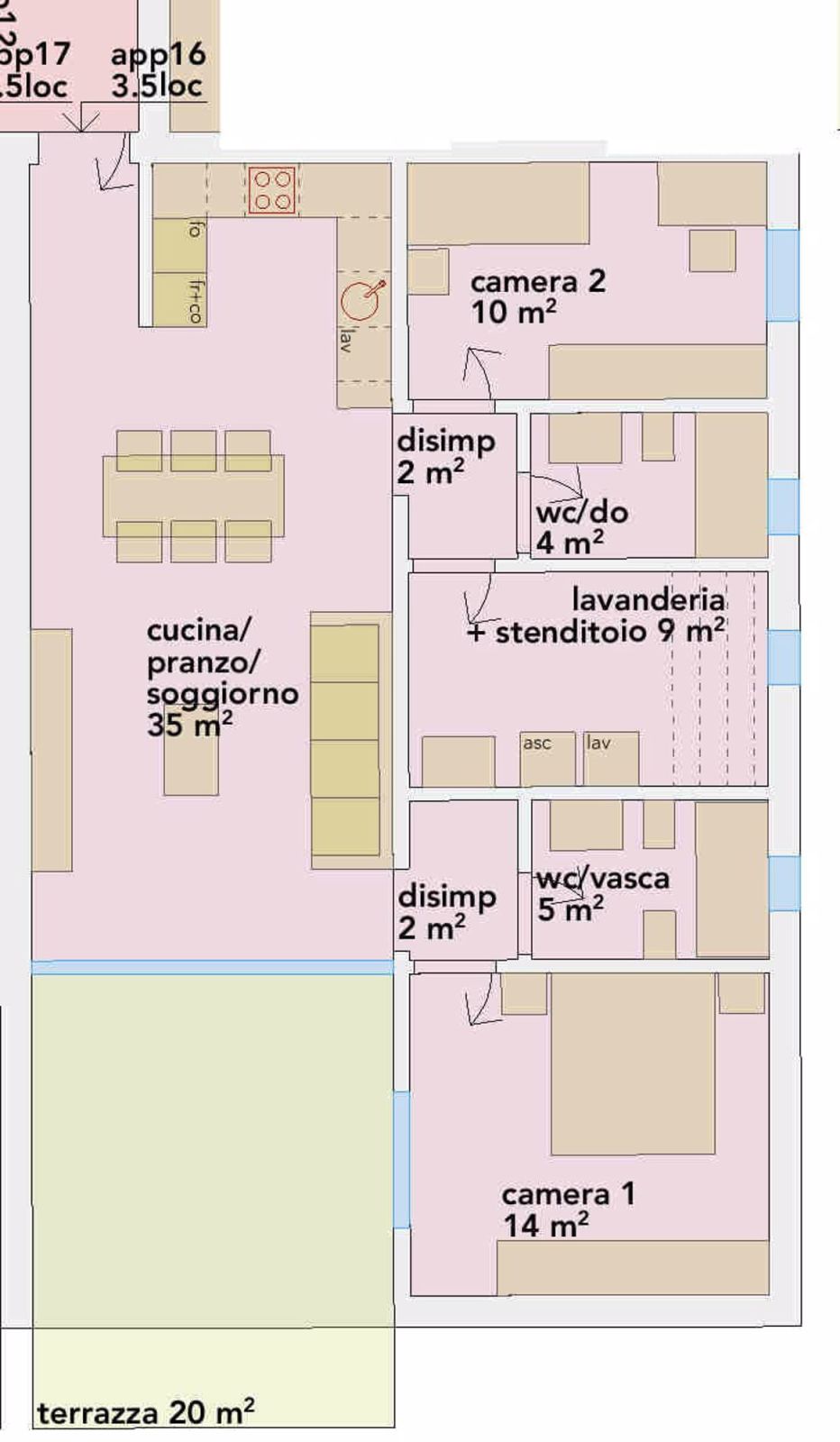 Nuovo appartamento all'ultimo piano con bella terrazza coperta - Bild 8