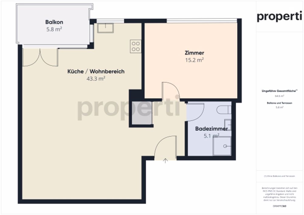 Appartement 2.5p NEUF – Dernier étage – Métro M1 – Proche UNIL/EPFL et commerces - Bild 7