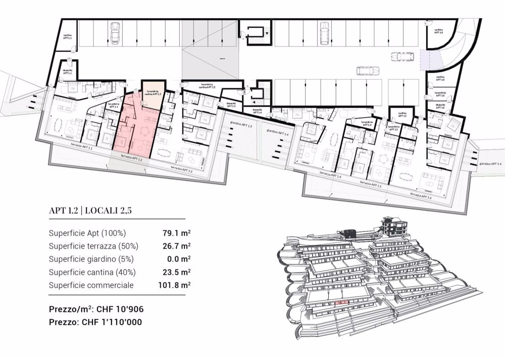 2,5 Locali in Nuovo Progetto residenziale Mirador in Via Tesserete - Bild 12