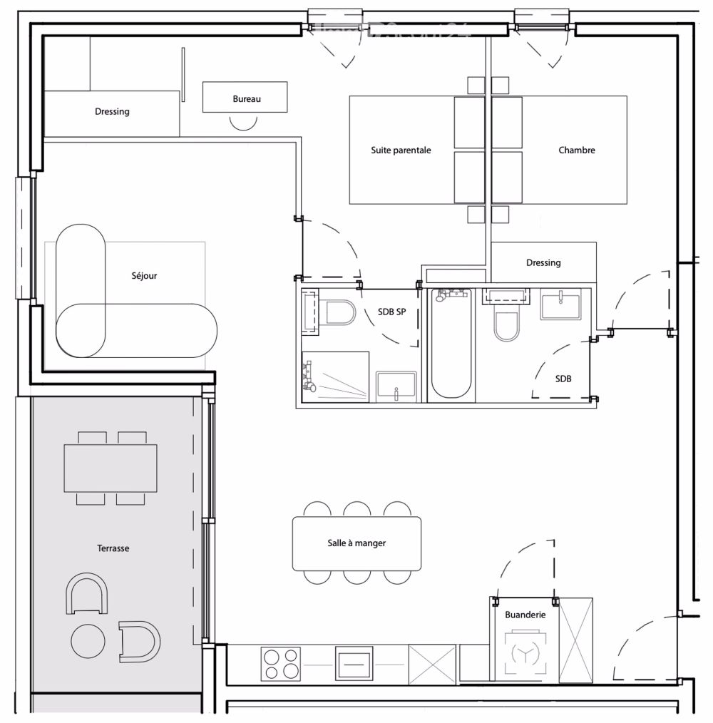 Erste Vermietung] Superbe Apartments mit großer Terrasse & Parking, nahe alle Annehmlichkeiten - Bild 10