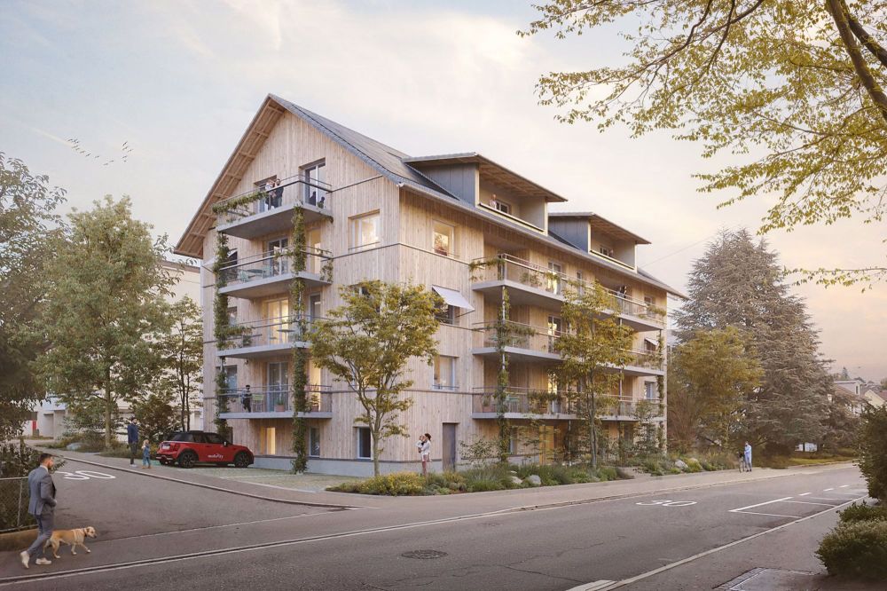 Erstvermietung nach Totalsanierung - 4.5 Zimmer-Dachwohnung - Visualisierung Haus
