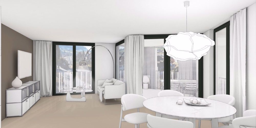 Moderne 3.5-Zimmer-Wohnung mit Panoramablick in Wald ZH - Bild 2