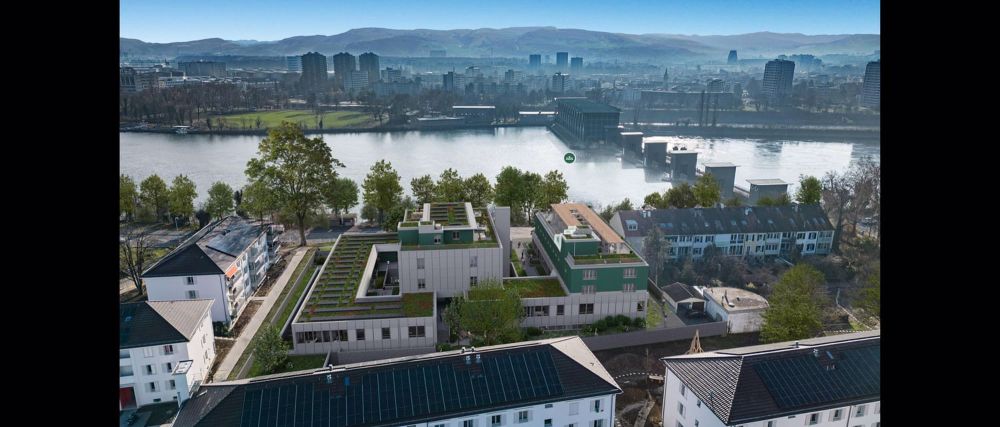 Neubau: 2.5-Zimmerwohnung mit separatem Dachterrassenabteil direkt am Rhein - Bild 1