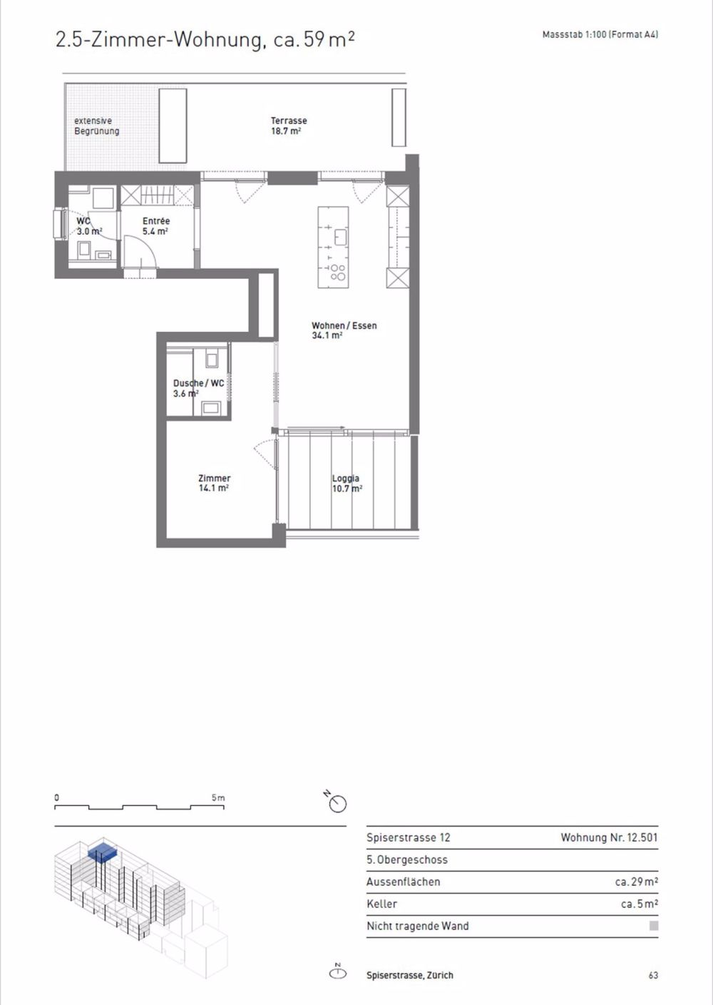 2 ½ Zimmer-Wohnung in Zurich mieten - Bild 4