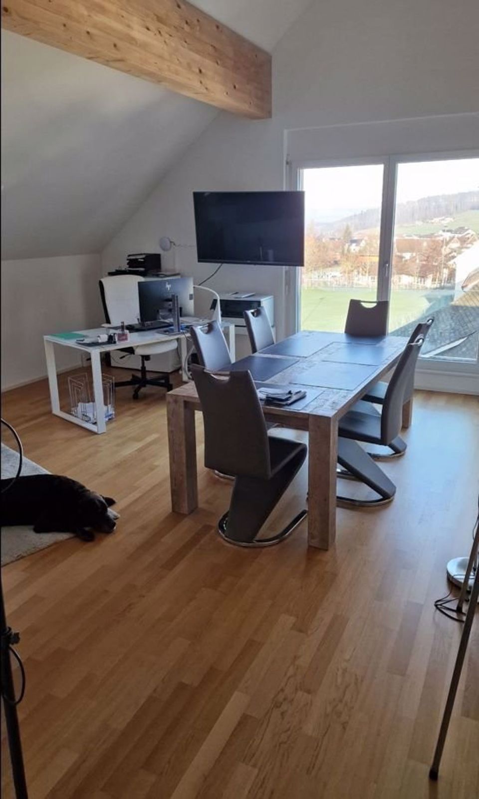 Schöne 1.5-Zimmerwohnung im Dorfkern zu vermieten - Wohnzimmer