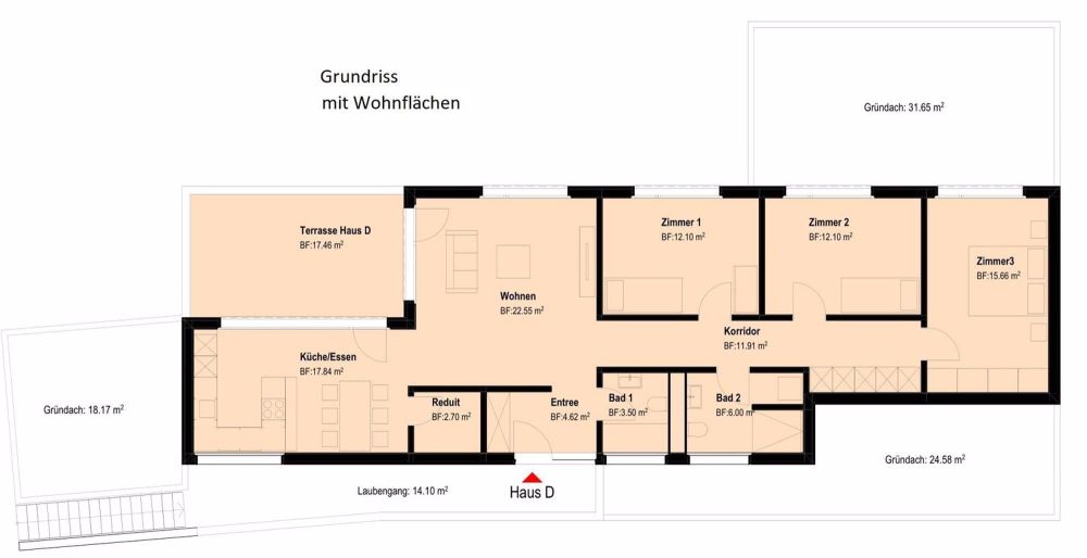 4.5 Zimmer Attikawohnung - Bild 4