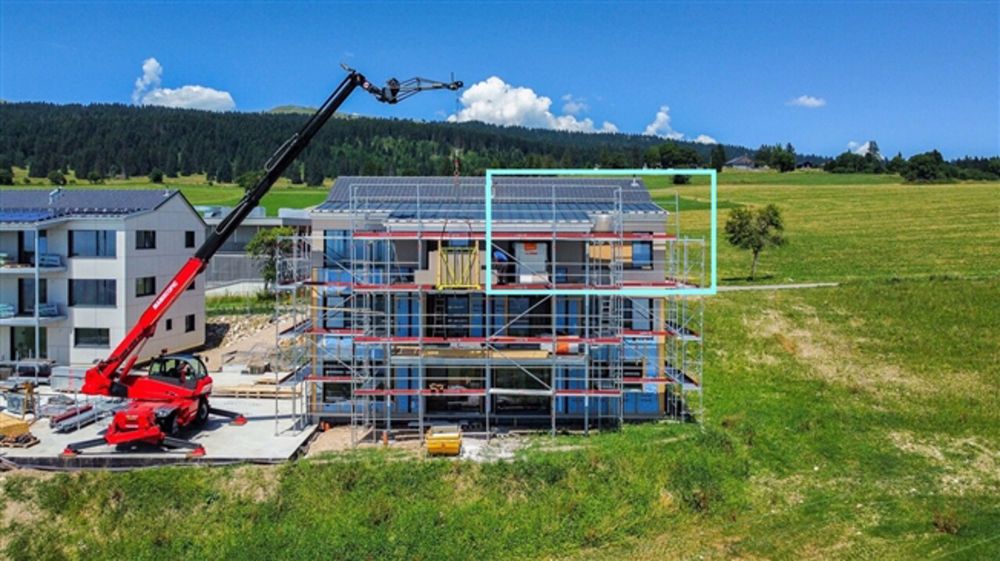 Neue Wohnung von 2,5 Stück, ~51 m2 Spektakulärer Blick auf die Alpen und den See - Bild 4