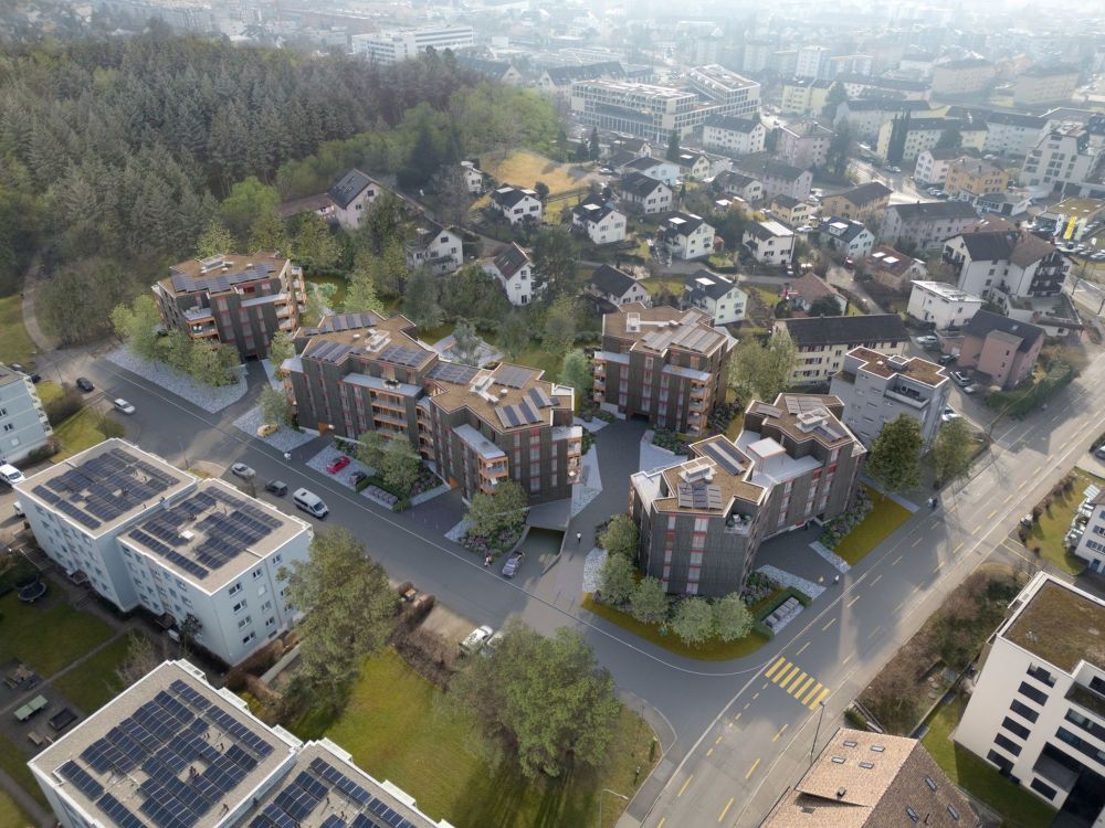 Erstvermietung Neubauwohnungen "Ambra" in Uster - Übersichtsbild