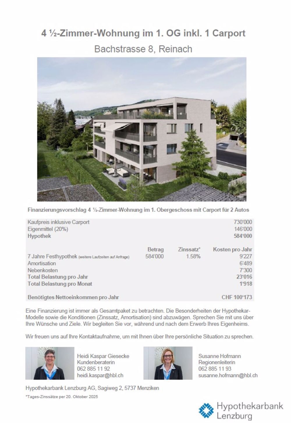 NEUBAU - 4.5-Zimmerwohnung im 1. oder 2. Obergeschoss - Bild 5