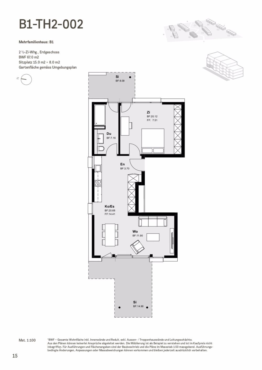 Durchdachte 2.5-Zimmerwohnung - Bild 2