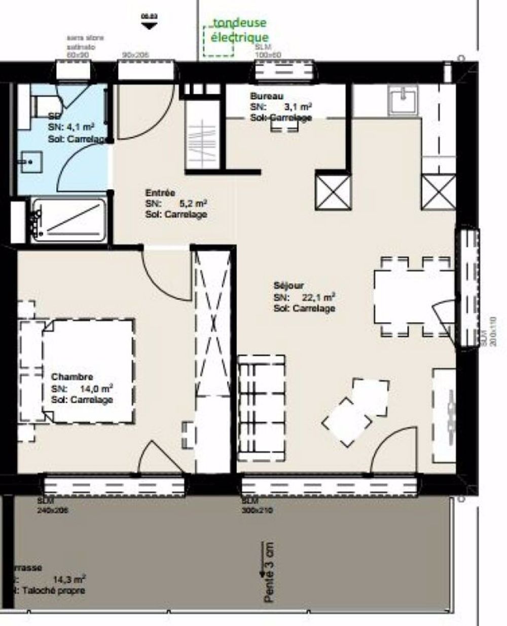 Appartement récent de 3 pièces - Bild 10