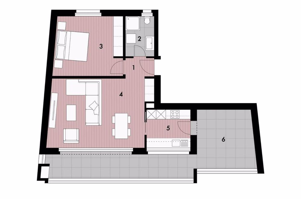 2,5 Zimmer mit großer Terrasse/Garten - Neubau - Bild 13