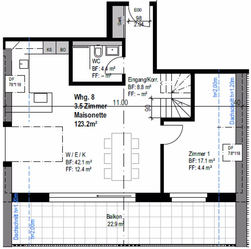 Erstvermietung: Exklusive 3.5-Zimmer-Maisonette im Dachgeschoss – Wohnen über zwei Etagen - Bild 2