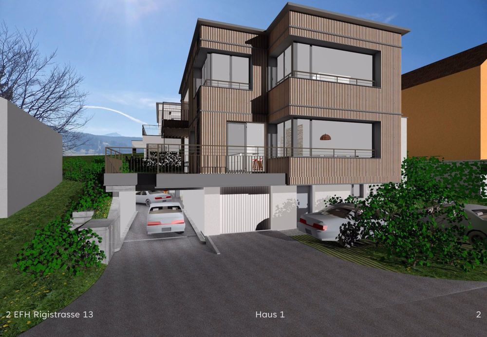 Zwei moderne 6 ½ Zimmer Einfamilienhäuser an ruhiger und sonniger Lage mit Ausblick - Bild 2