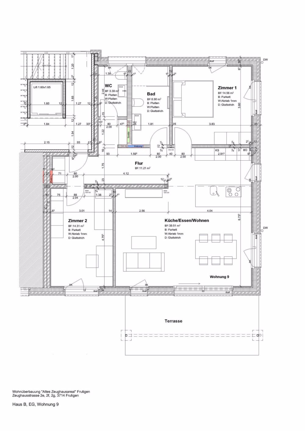 Neue 3,5 Zimmer Wohnung mit Einstellhallenplatz in Frutigen an Top Lage zu Vermieten - Bild 4