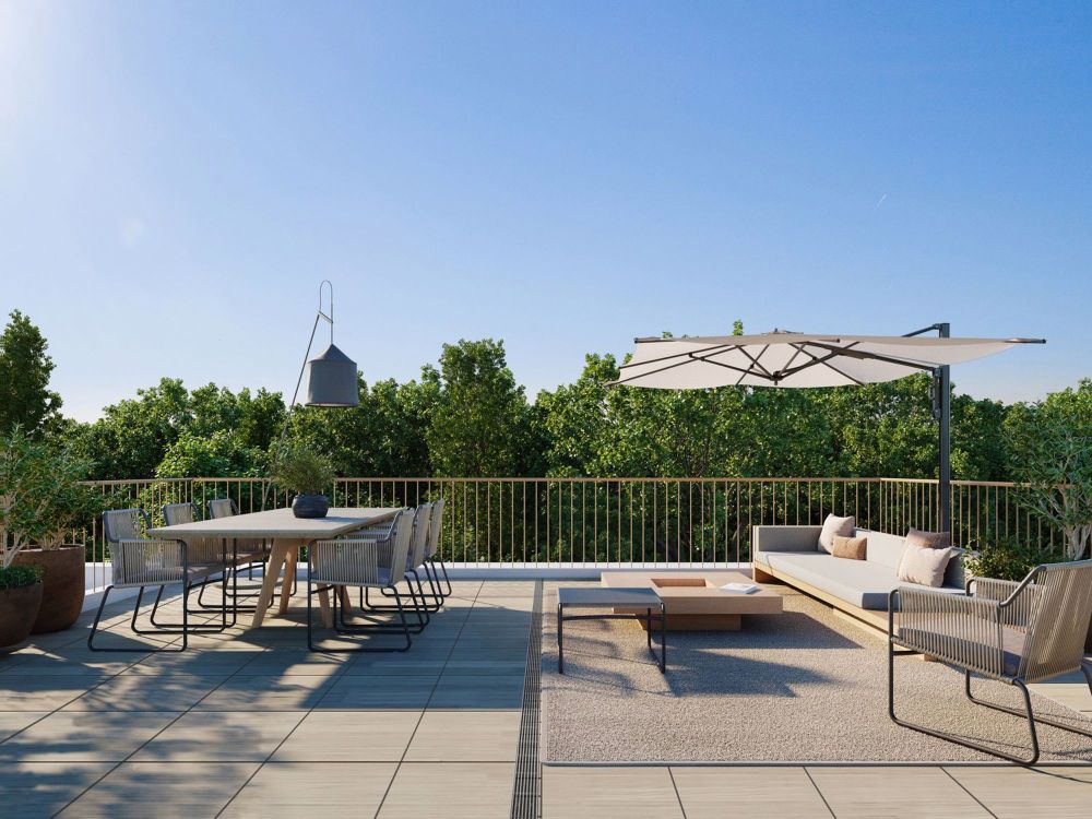 Zollikerberg "Green Silence" - Exklusive Wohnoase an attraktiver Lage - Visualisierung Terrasse