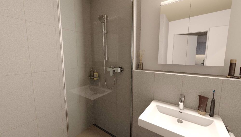 Moderne Neubau-Wohnung in Horgen-Oberdorf mit Seeblick - Bad