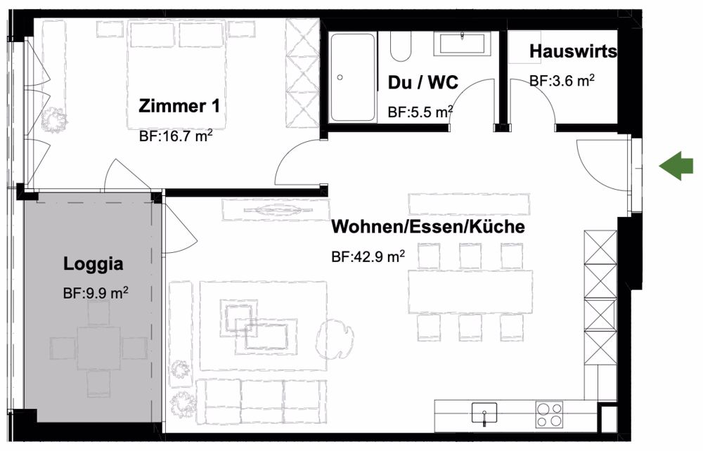 2 ½ Zimmer-Wohnung in Volketswil mieten - Bild 3