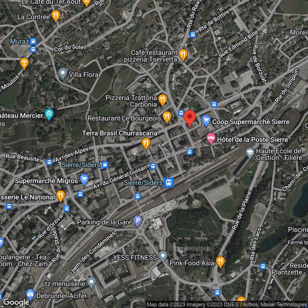 ATTIQUE D'EXCEPTION DE 4.5 PCES CENTRE-VILLE DE SIERRE - Plan de situation