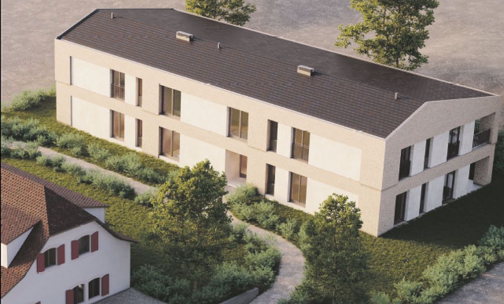 Appartement neuf de 3.5 pièces, avec cachet, au 1er étage dans nouvelle construction à Rossemaison - Bild 1