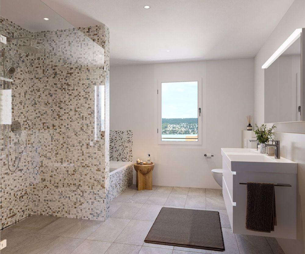 Erstvermietung: stilvolle Wohnungen im Dorfkern - Bad