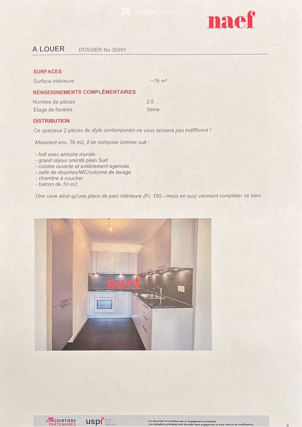 Modern 76m2 Apt with Lake View / Un bel appartement 2,5 pièces disponible à 01.10.2025 ou à convenir - Bild 4