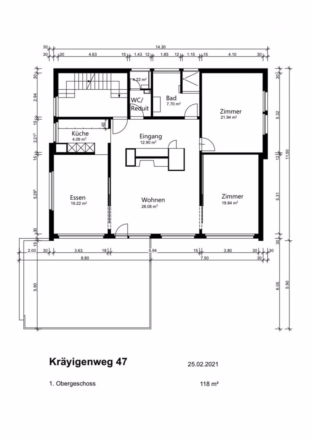 Helle 4.5-Zimmer-Terrassenwohnung (118 m² + 50 m² Terrasse) in Muri bei Bern – ab 1. Dez. 2025 - Bild 1