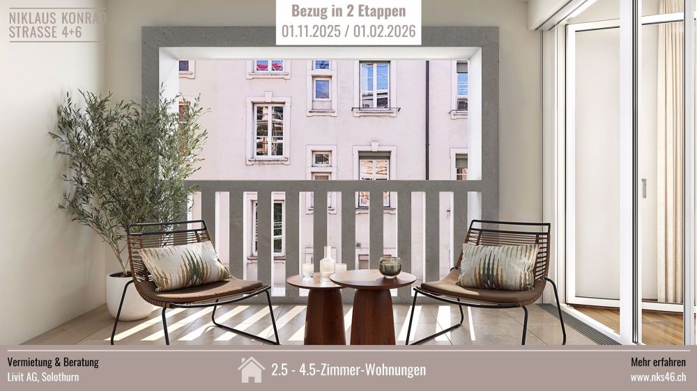 Apartment for rent, Niklaus Konrad-Strasse 4, in Solothurn, Switzerland - Bild 5