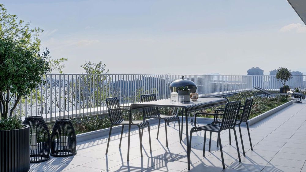 Attikawohnen mit Panoramablick auf den Rhein - Bild 2