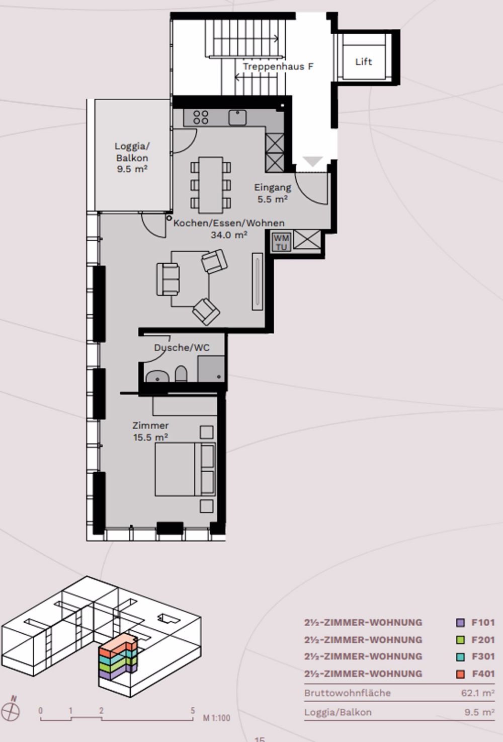 Erstvermietung "Rütlihof" 2.5 Zimmerwohnung - Bild 8