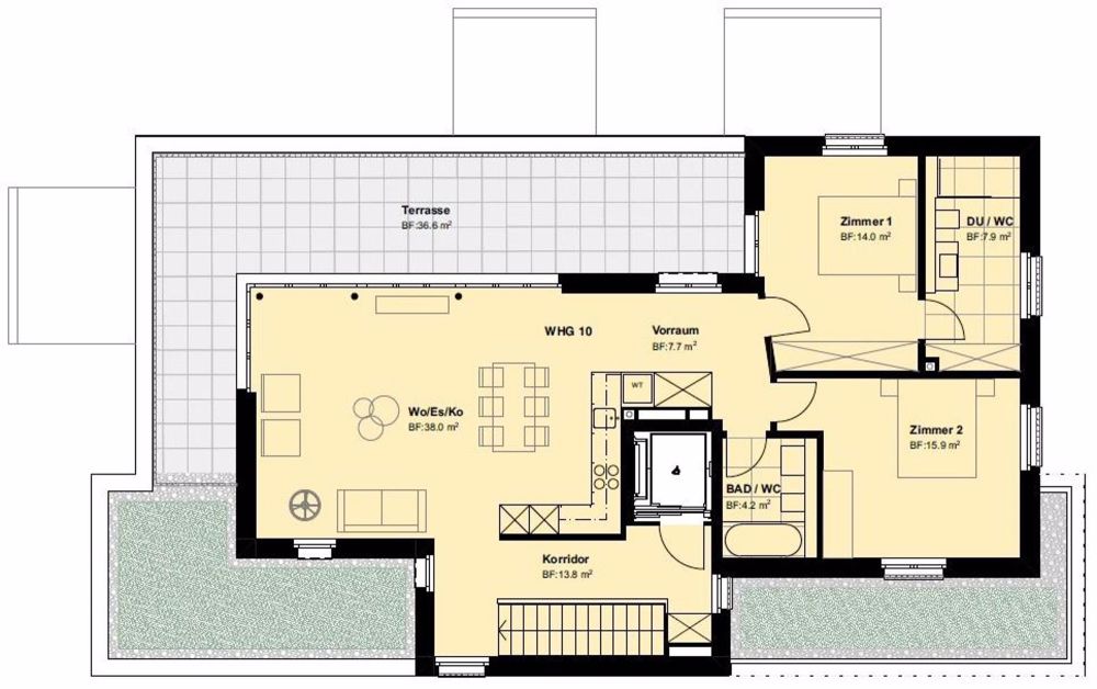 Moderne Attikawohnung zwischen Natur und Stadtzentrum - Bild 12