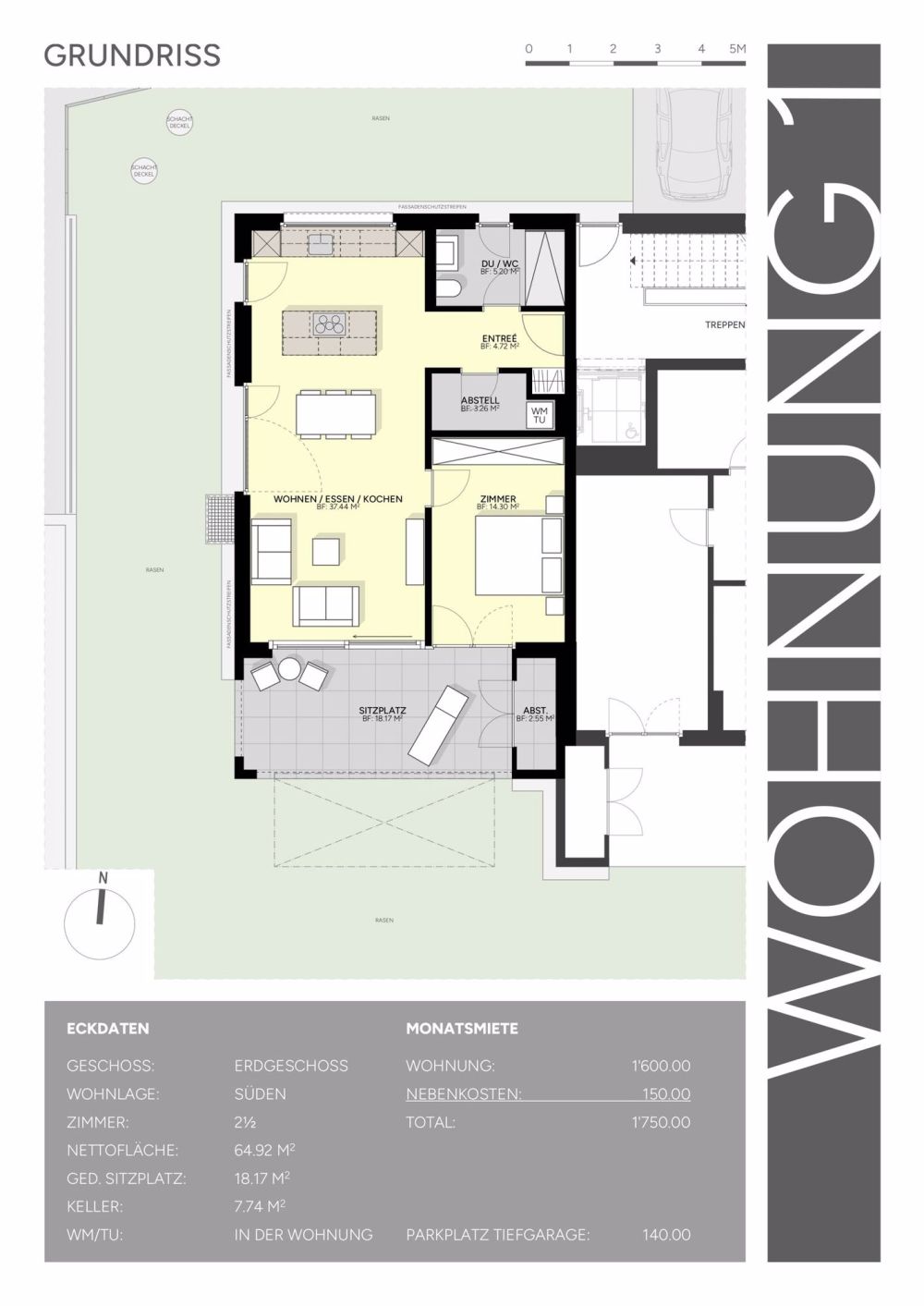 Erstvermietung ab November 2025 - moderne 2.5-Zimmer-Wohnungen in Lenzburg mit Balkon und Garage - Bild 4