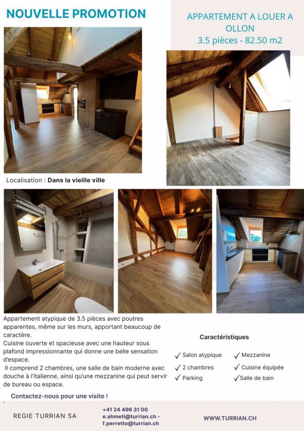 NOUVELLE PROMOTION A OLLON - APPARTEMENTS 3.5 - 4.5 PIECES - Bild 5
