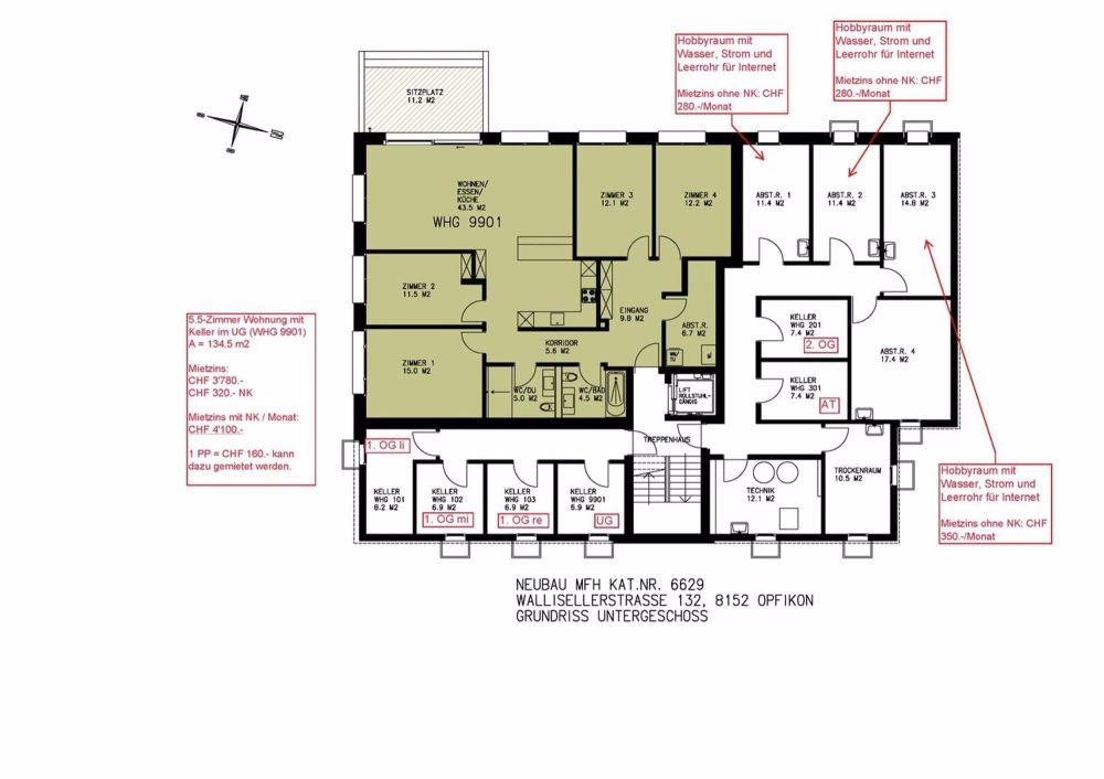 5 ½ Zimmer-Wohnung in Opfikon mieten - Bild 2
