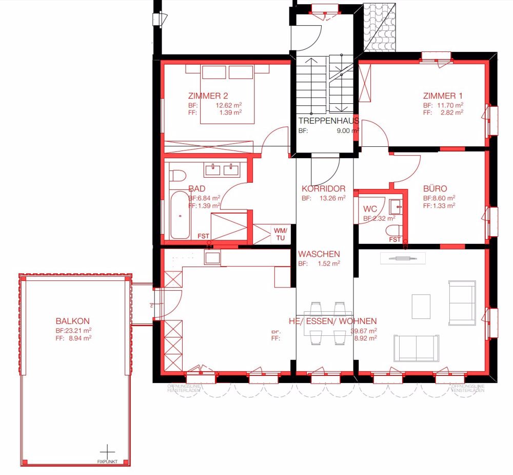 Moderne 4.5-Zimmer-Wohnung an ruhiger Lage in Nesslau - Bild 6