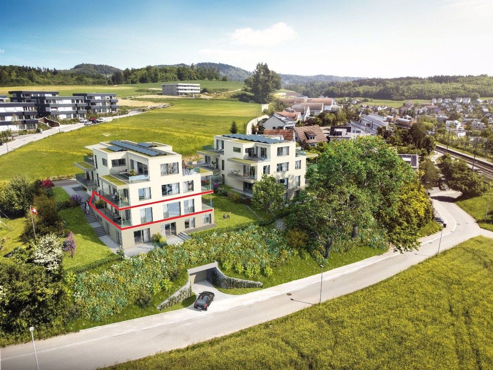 Stilvolle 4.5-Zimmer Wohnung mit 2 Terrassen, E-Mobility Parking & Weitblick über Birmensdorf - Bild 1