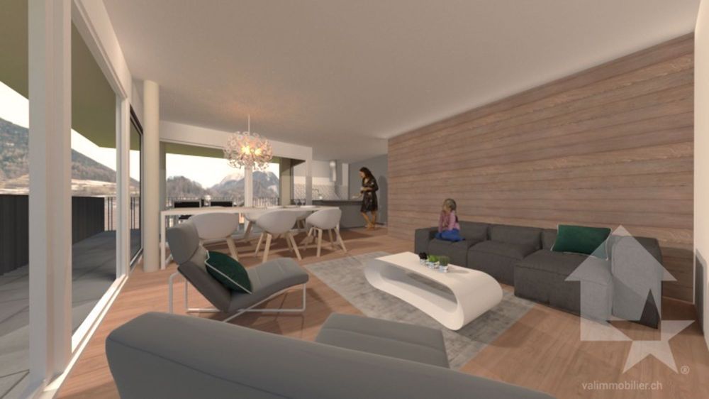 Appartement 3.5p neuf en secondaire autorisé à 2 pas du Châble/Verbier - Bild 1