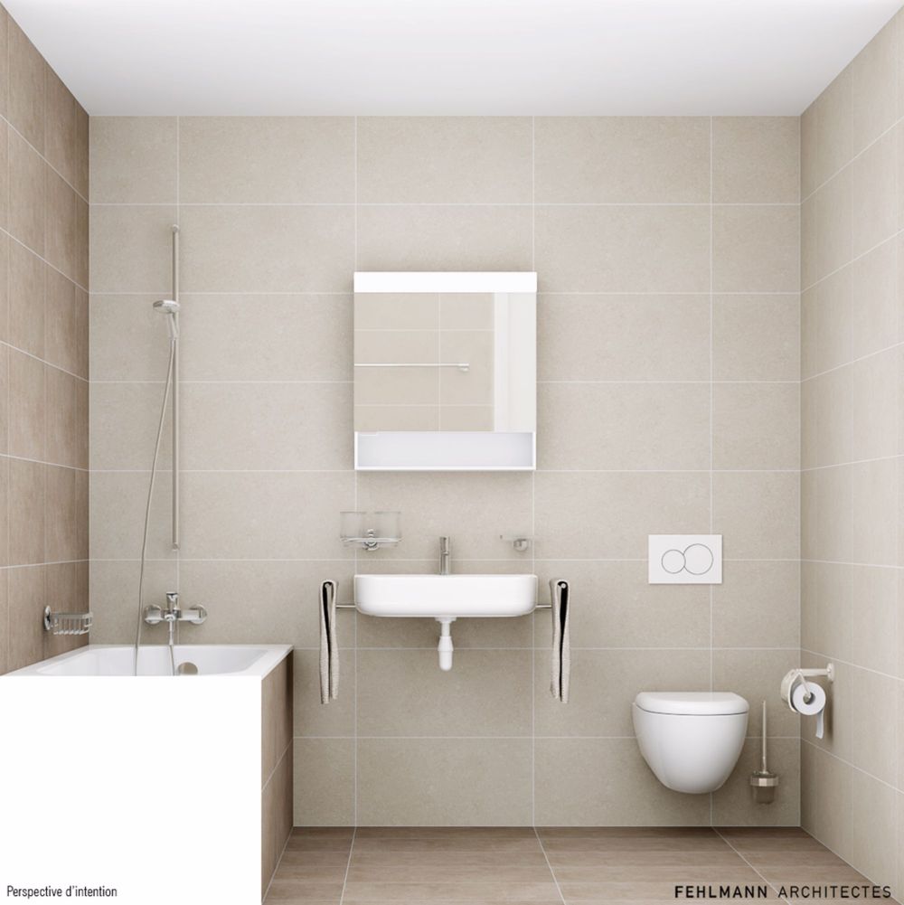 Appartements de 3 pièces neufs à loyers abordables (LLA) - 230328_12_Salle_de_bain.tif