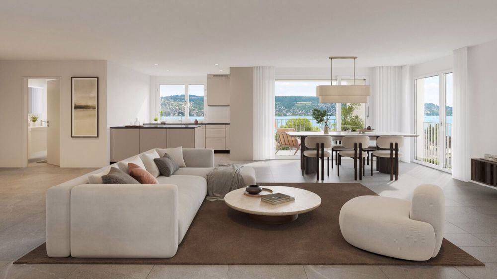 Erstvermietung: stilvolle Wohnungen im Dorfkern - Wohnzimmer