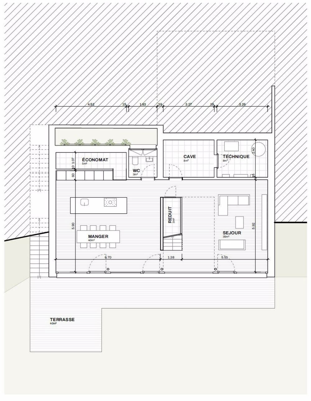 Neubau: 5.5-Zimmer-Einfamilienhaus mit unverbauter See- und Alpensicht - Grundriss Obergeschoss