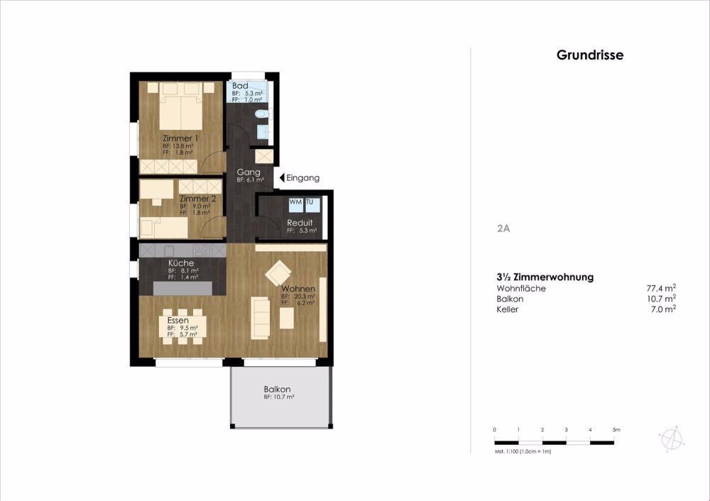NEUBAU | moderne und zeitgemässe Eigentumswohnungen ab Fr. 440''000.00 - Bild 5