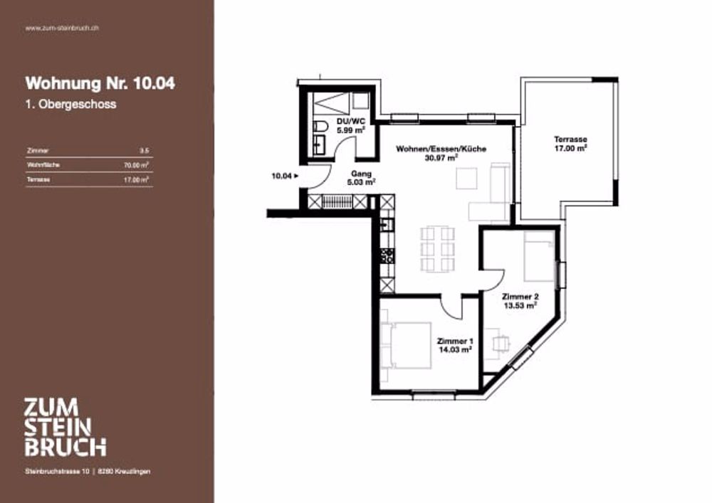 Charmante 3.5 Zimmer-Neubauwohnung - Bild 5