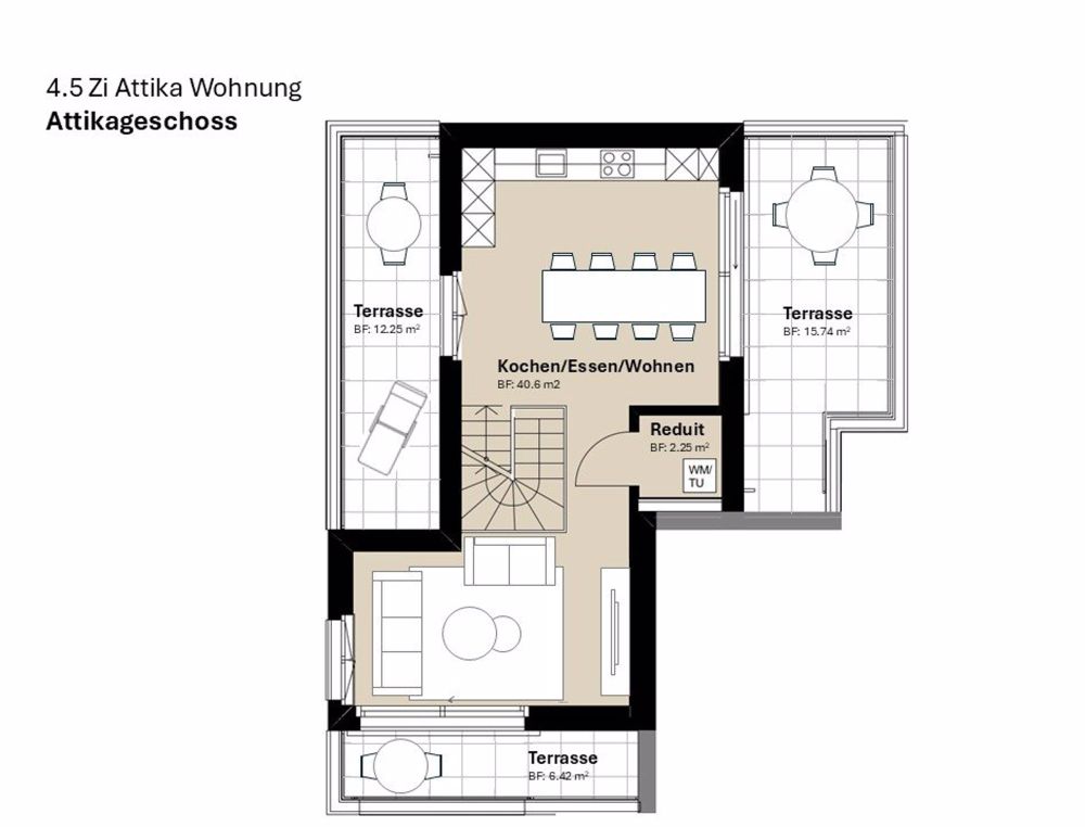 4.5 Zi. Duplex-Maisonette mit traumhafter See- und Bergsicht - Bild 3