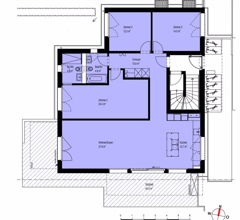 Grosszügige Wohnung im Grünen - Wohnung im Erdgeschoss