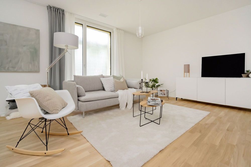 Moderne 3.5-Zimmer-Wohnung in Boll Baujahr 2024 - Wohnzimmer