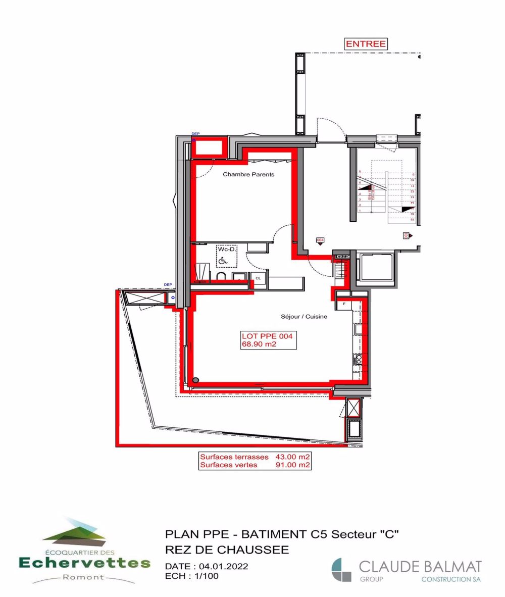 Appartement neuf de 2 1/2 pièces à Romont, disponible immédiatement - Bild 9