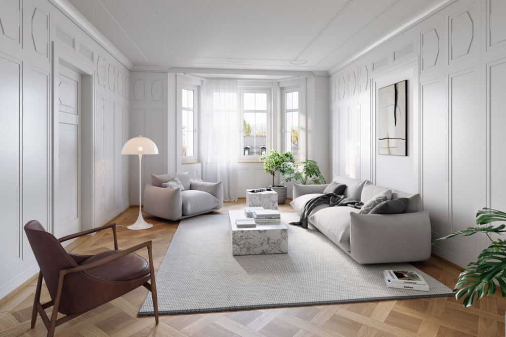 Wohnen in St. Gallen – urban, lebendig, perfekt angebunden! - Wohnzimmer